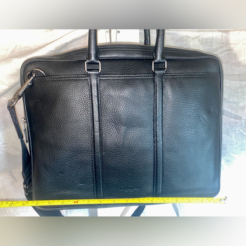 Coach Black Leather Briefcase 71778